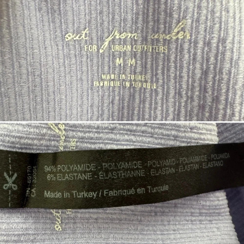 Urban Outfitters Out from Under lavender purple ribbed bungee bodysuit M - Picture 9 of 10